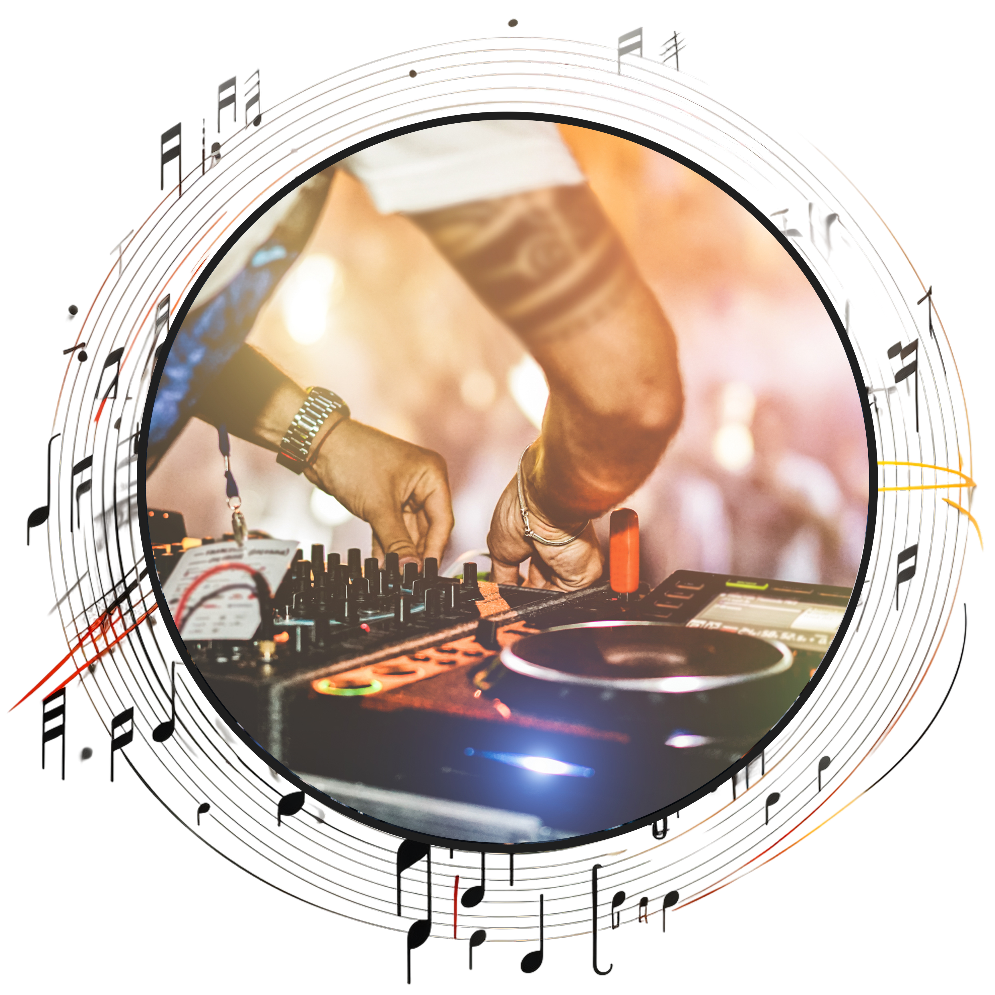 A Dj Playing Some Music